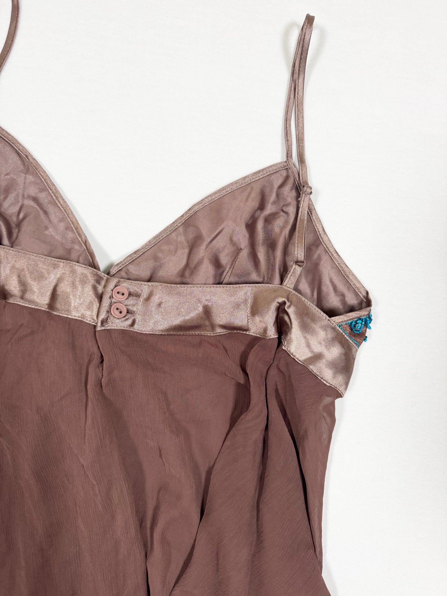Beaded Brown Cami ♡ Size M