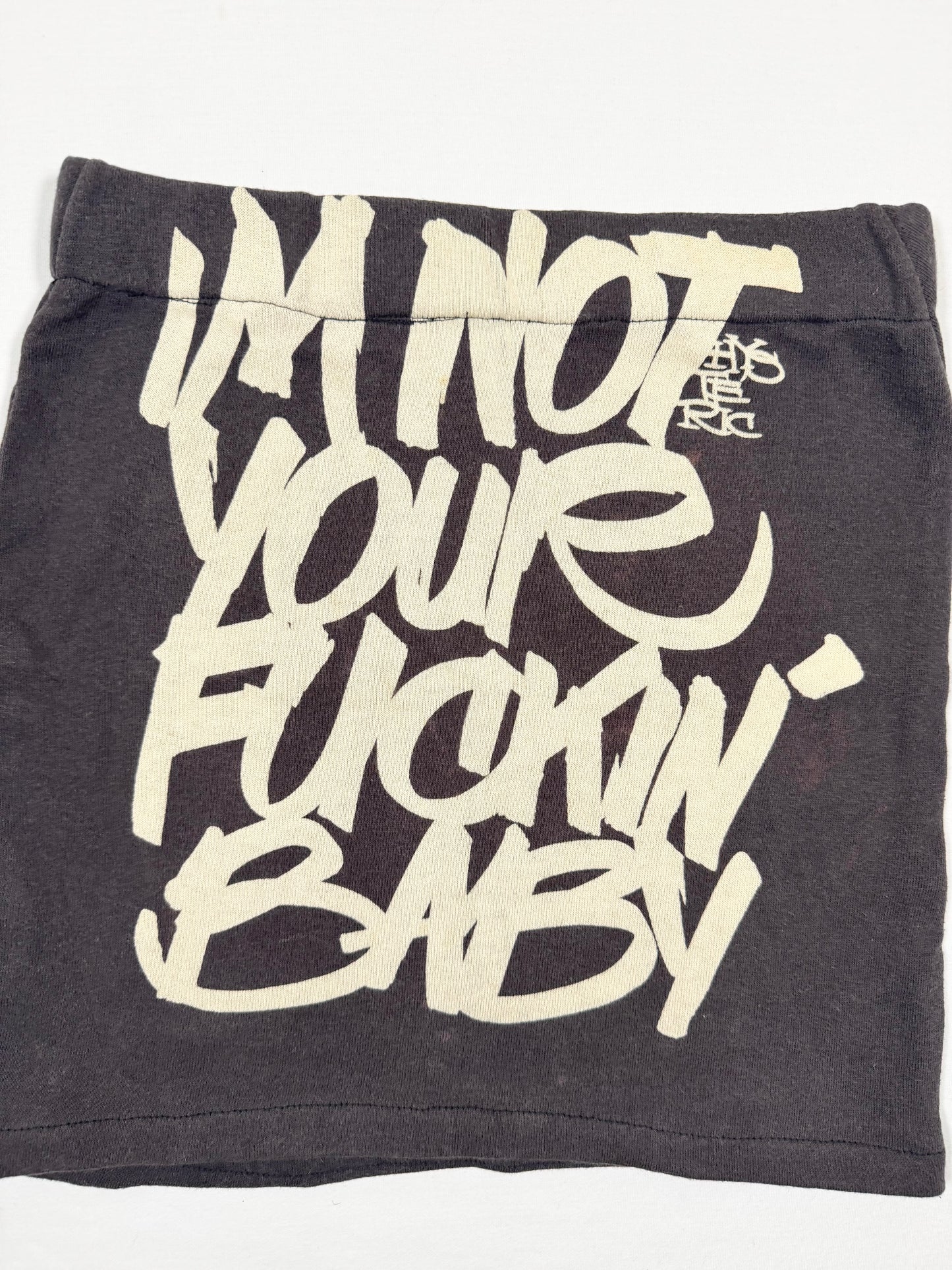 Hysteric Glamour “Not Your Fuckin’ Baby” Tube Top