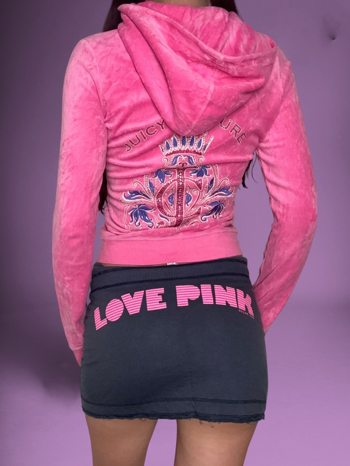 Love Pink Navy Mini Skirt ♡ S