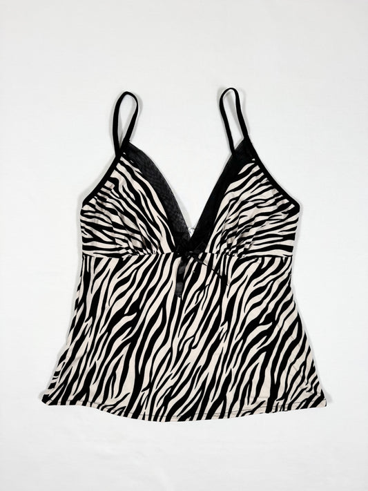 Zebra Cami & Micro Skirt Set
