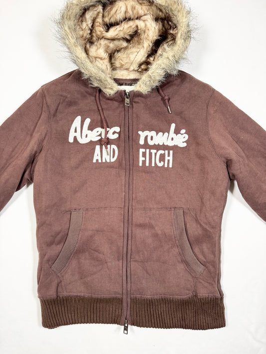 Abercrombie Fur Hooded Zip Up ♡ Size L