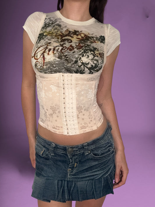 Beige Underbust Corset ♡ Size XS/S