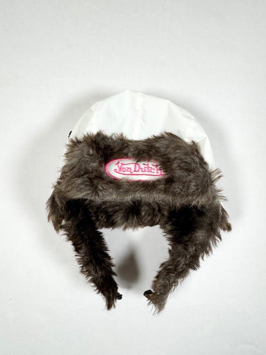 Pink Fur Von Dutch Hat