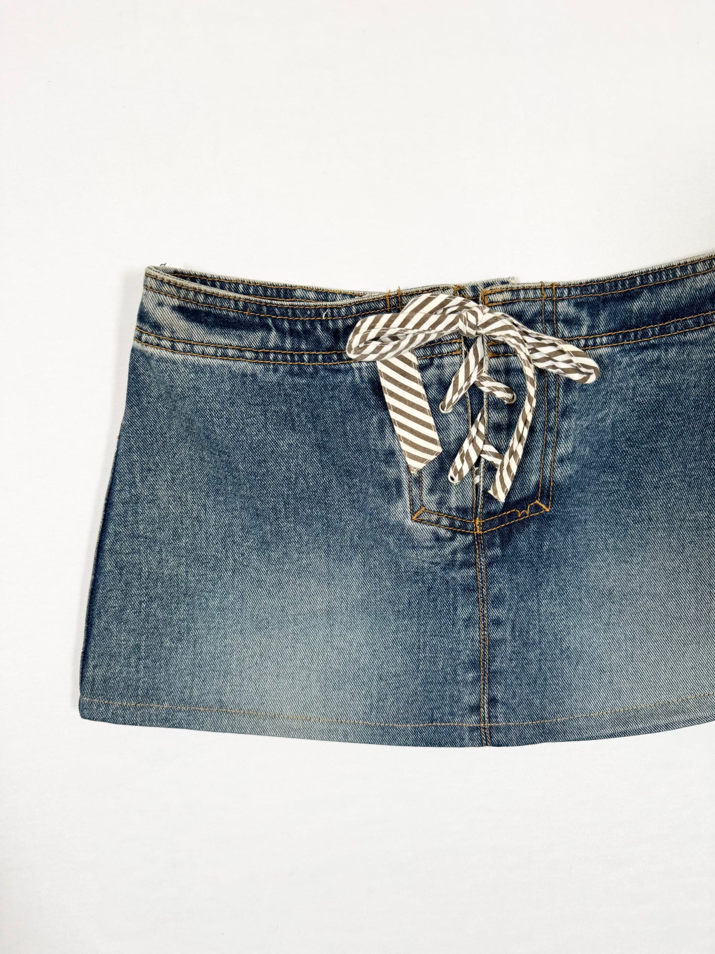 Lace Up Mini Skirt