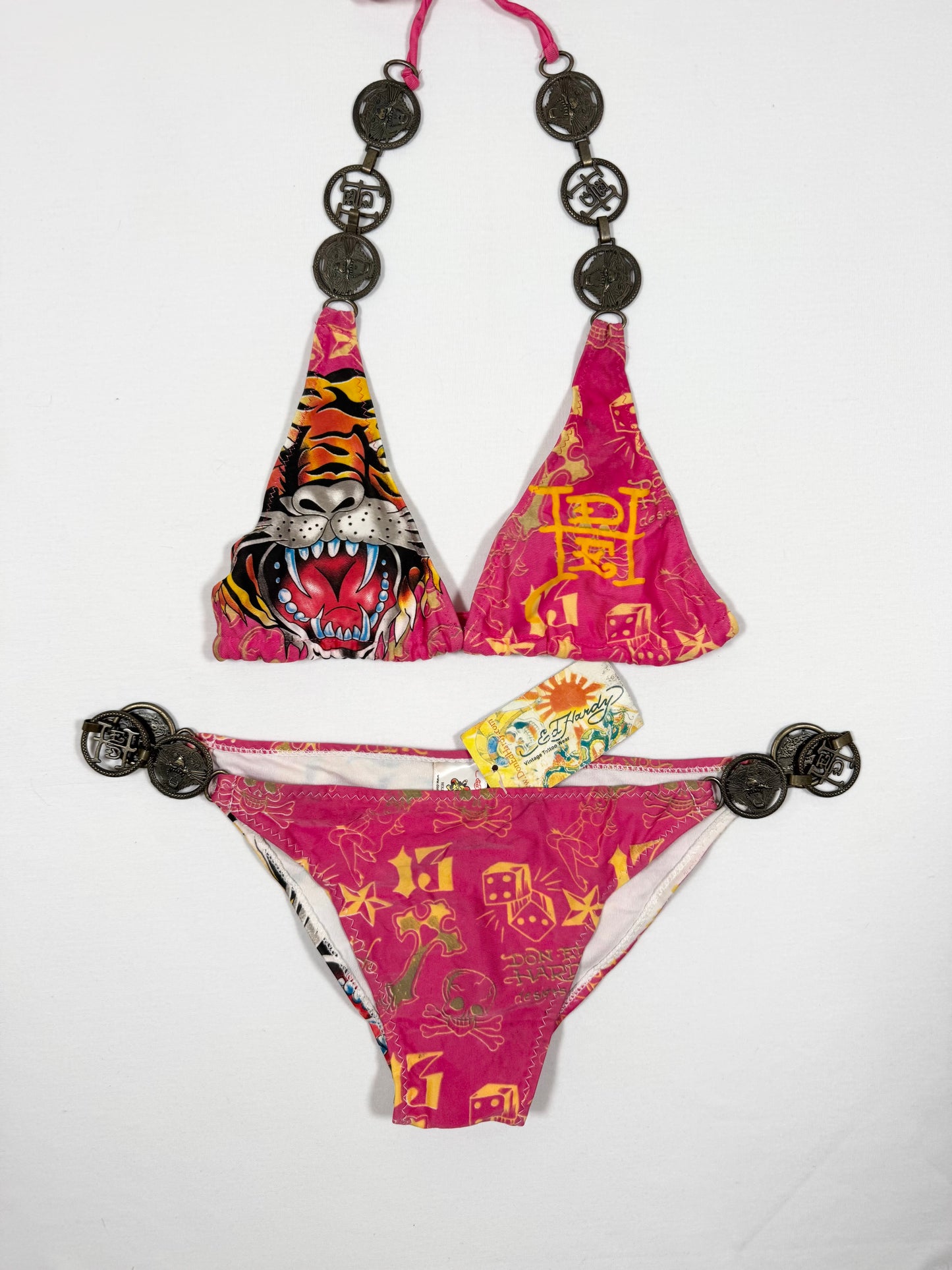 Ed Hardy Pink Chain Bikini