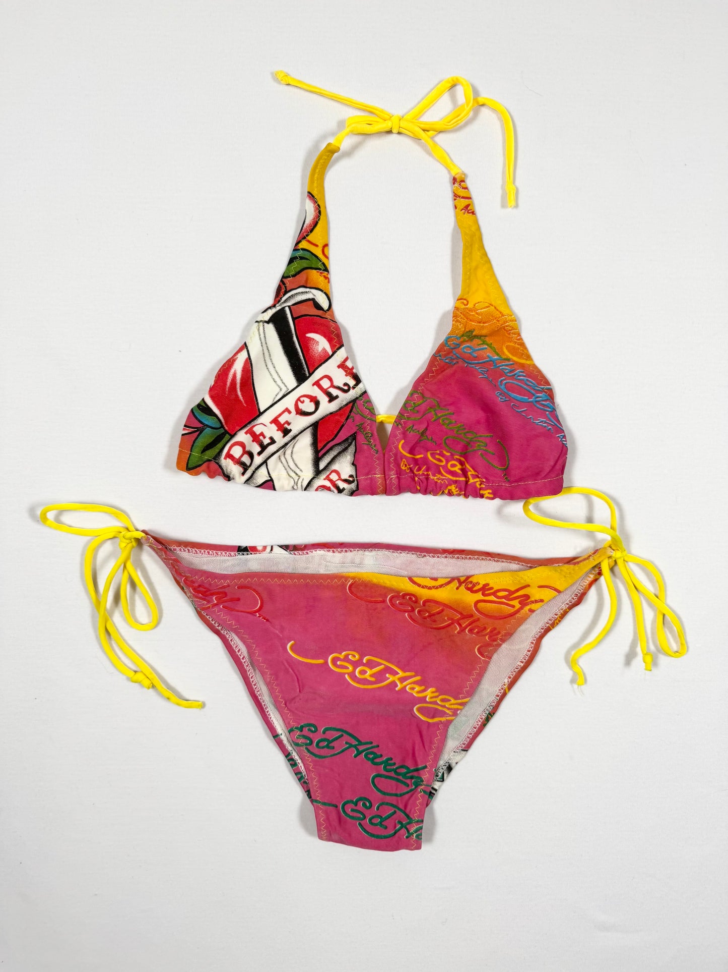 Ed Hardy Pink “Death Before Dishonour” Bikini