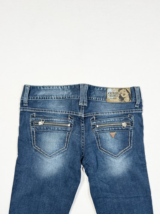Guess Zipper Straight Leg Jeans ♡ Size S