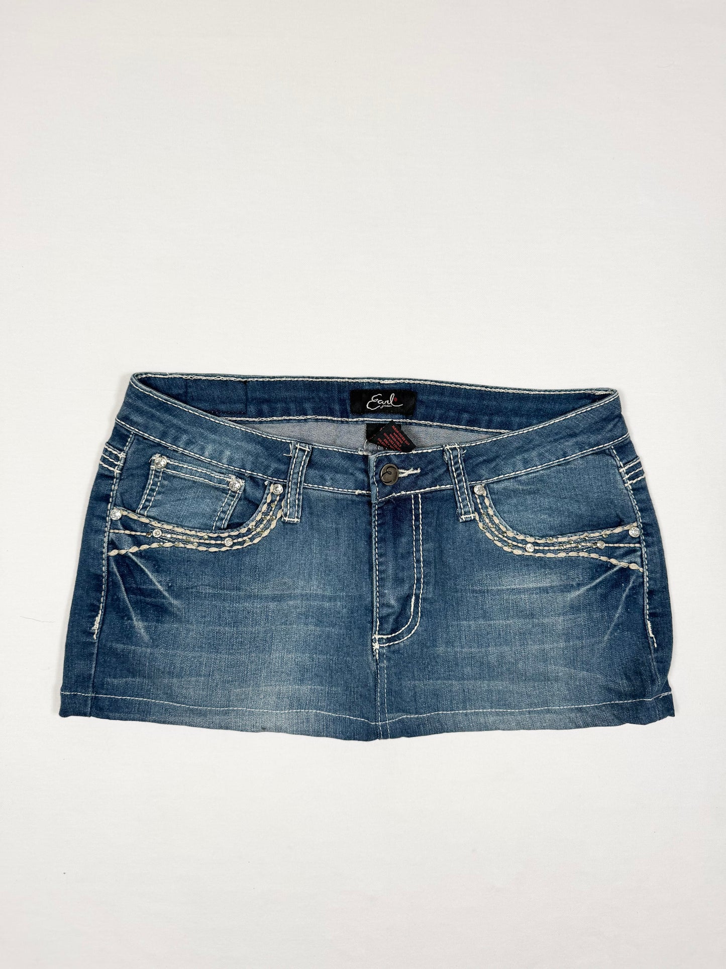 Embroidered Pocket Mini Skirt ♡ Size S/M