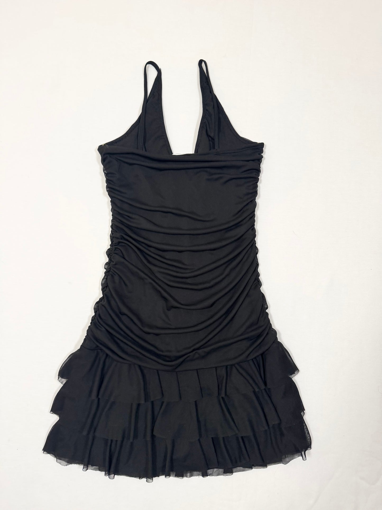 Morgan De Toi Black Ruffle Dress