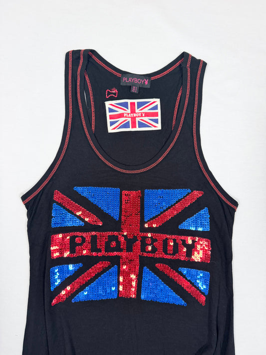Playboy Union Jack Tank ♡ Size S