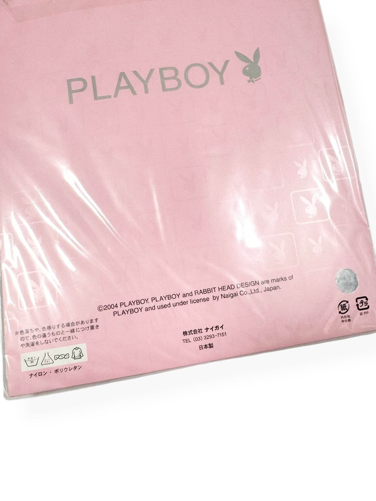 Playboy Black + Pink Tights