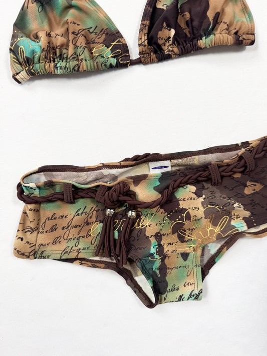 Brown Camo Bikini ♡ XS