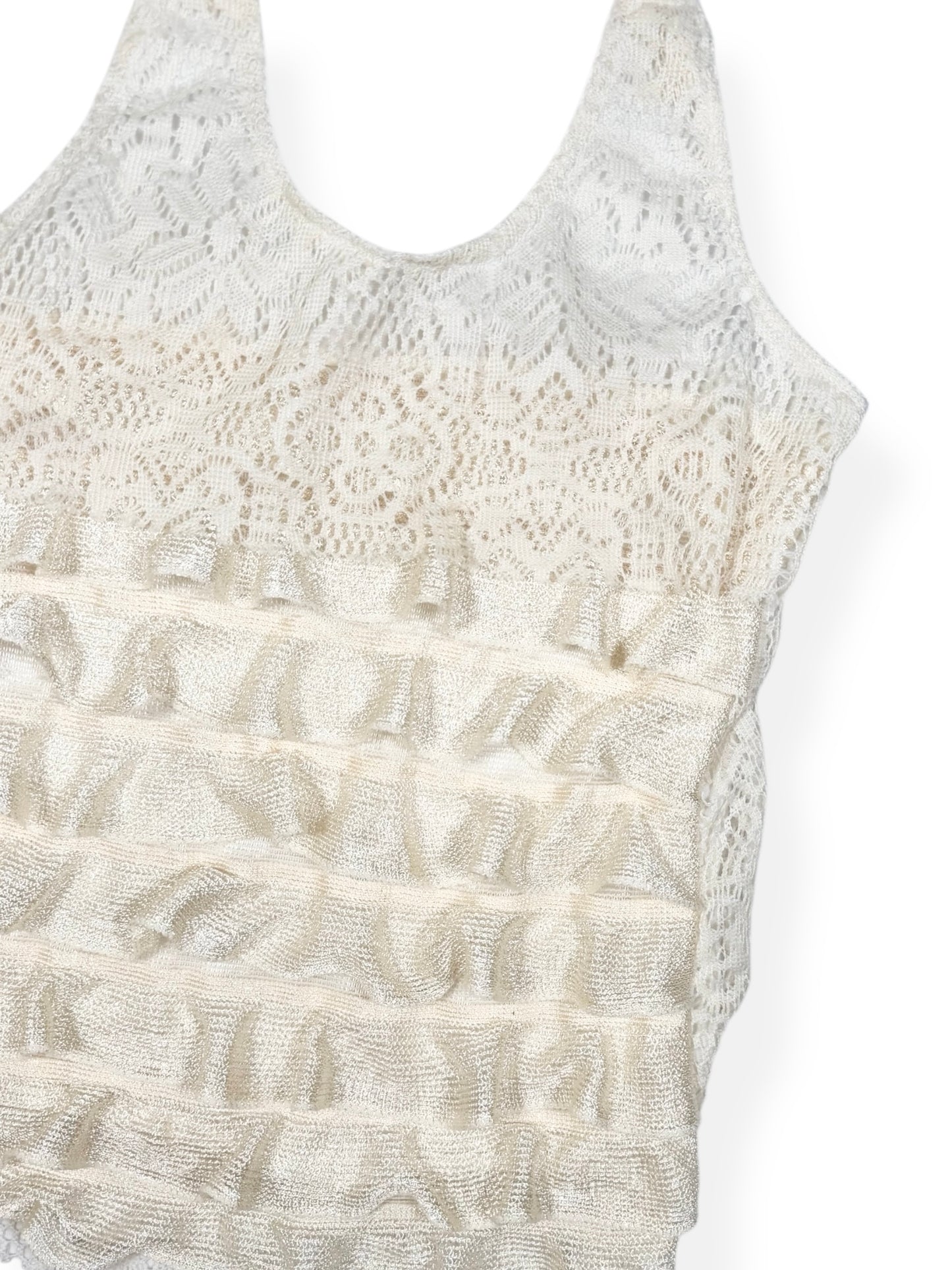 Lace Frill Halter Top