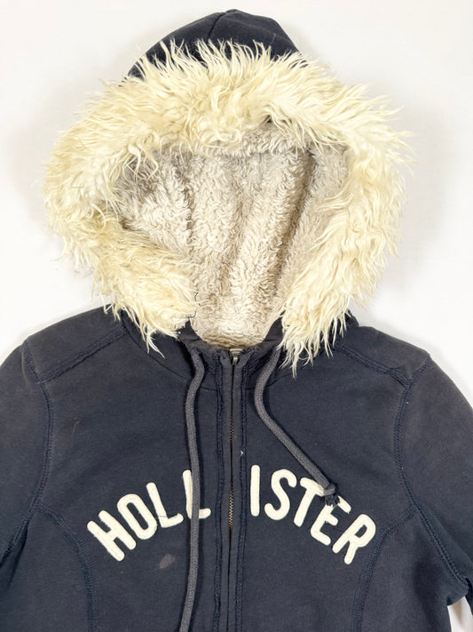 Hollister Fur Hood Zip Up