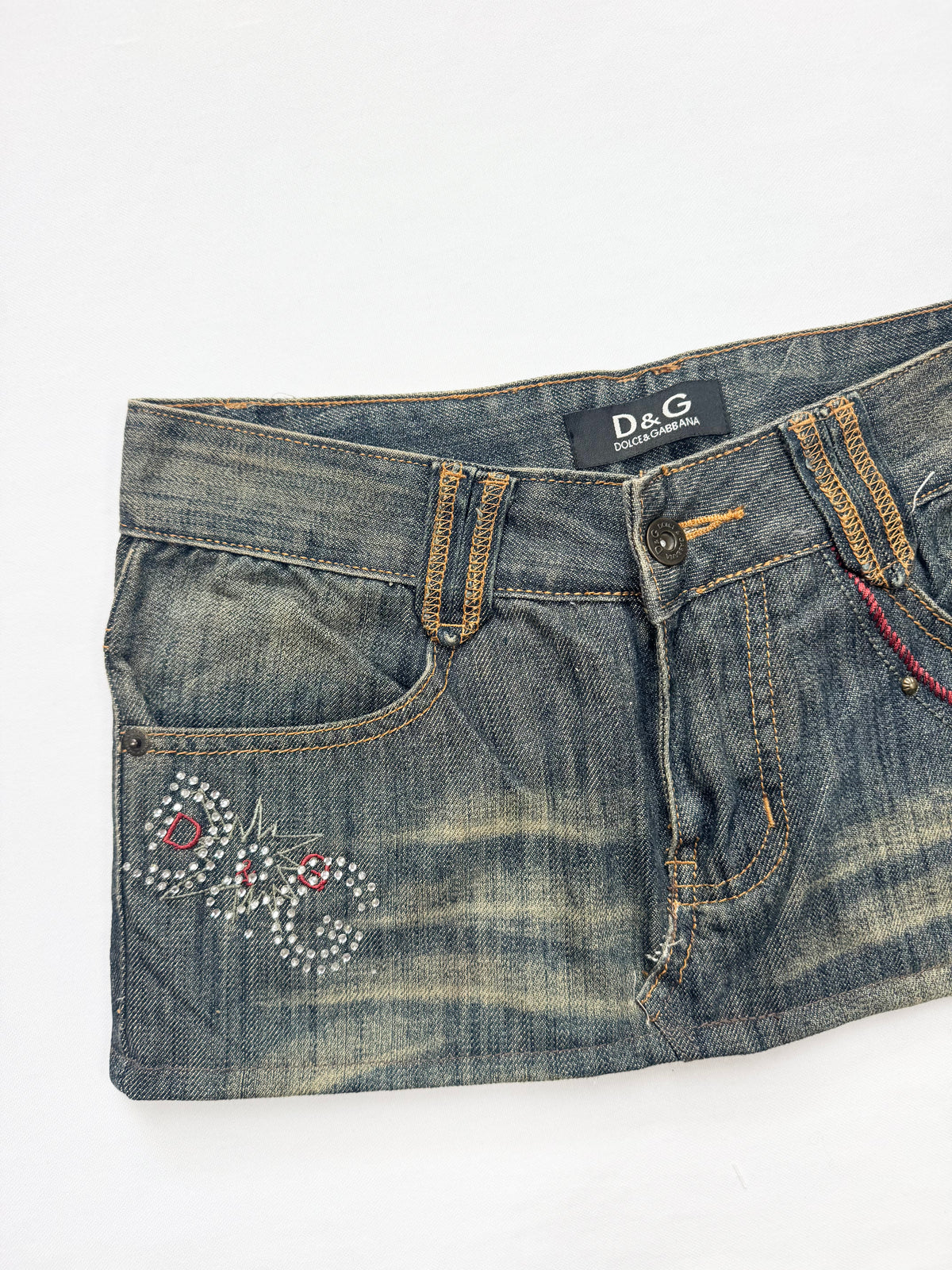 D&G Diamanté Mini Skirt ♡ XS