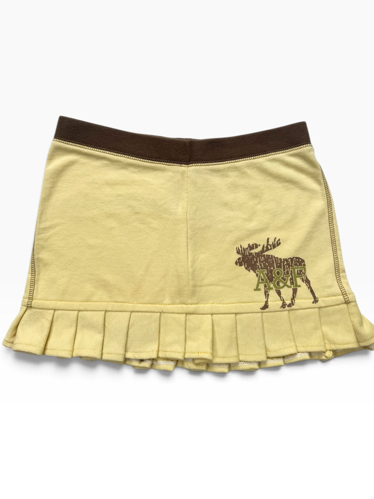 Abercrombie Yellow & Brown Mini Skirt ♡ S