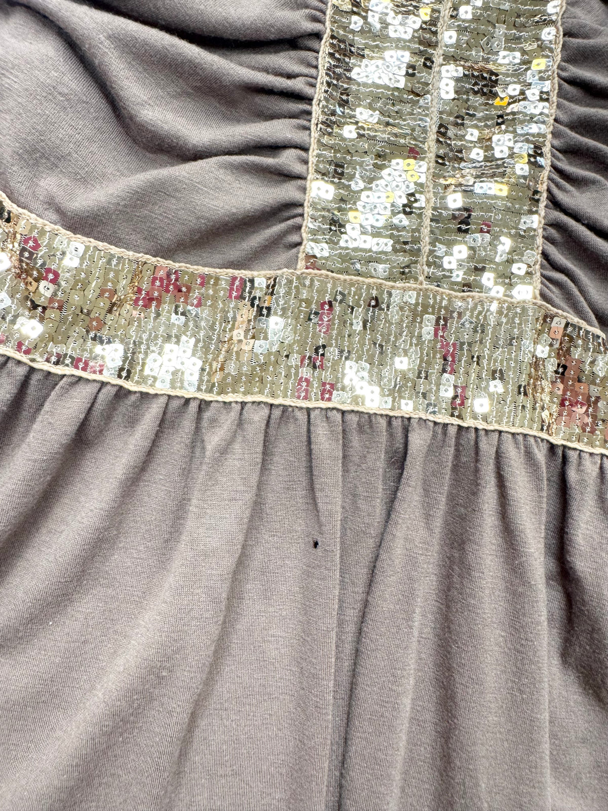 Brown Gold Sequin Mini Dress ♡ S/M