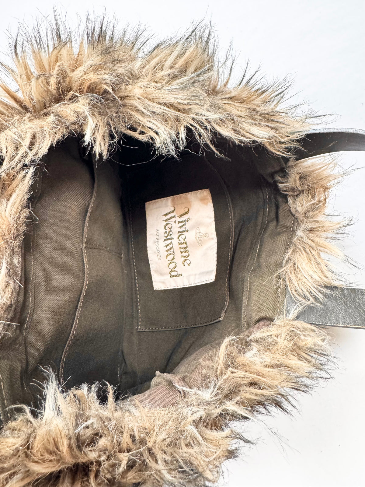 Vivienne Westwood Faux Fur Tote Bag ♡