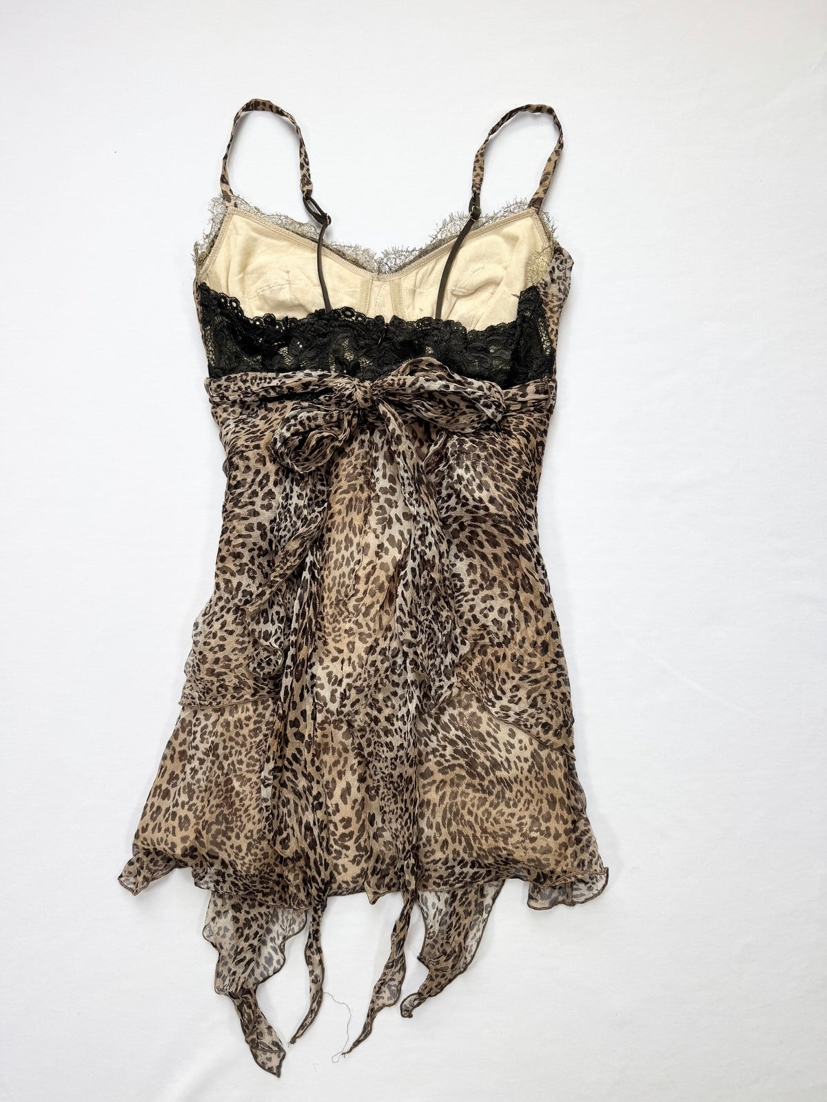 Silk Leopard Mini Dress ♡ S/M