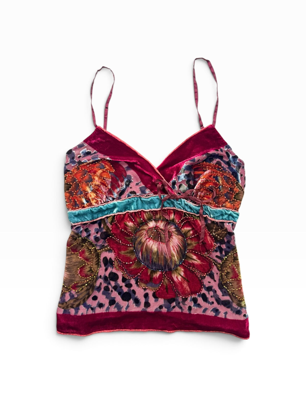 Velour Beaded Cami ♡ S
