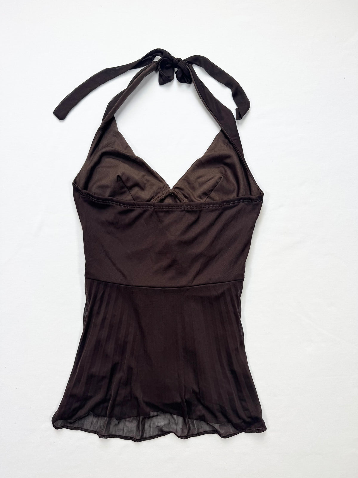 Brown Glitter Halter ♡ M