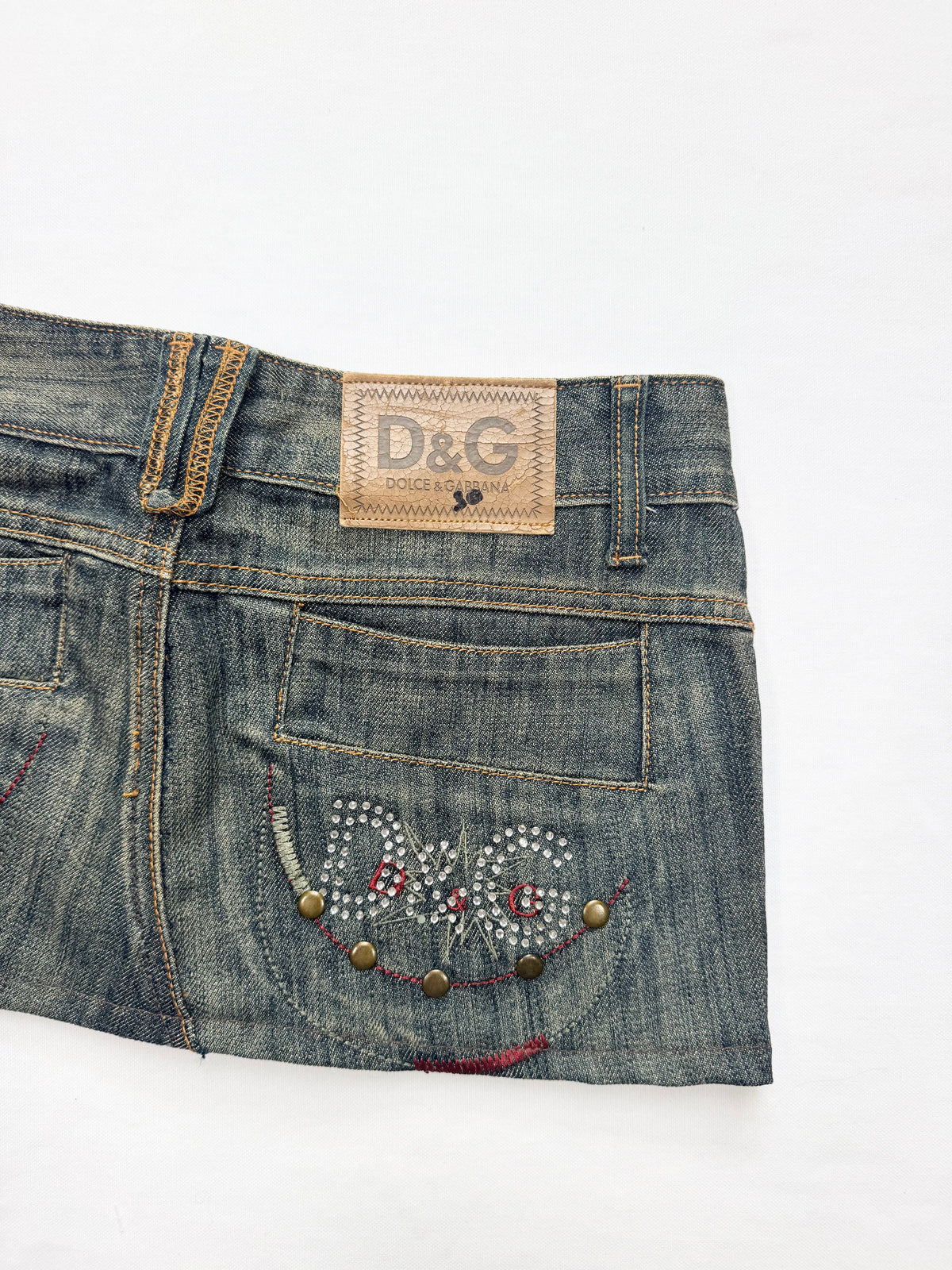 D&G Diamanté Mini Skirt ♡ XS