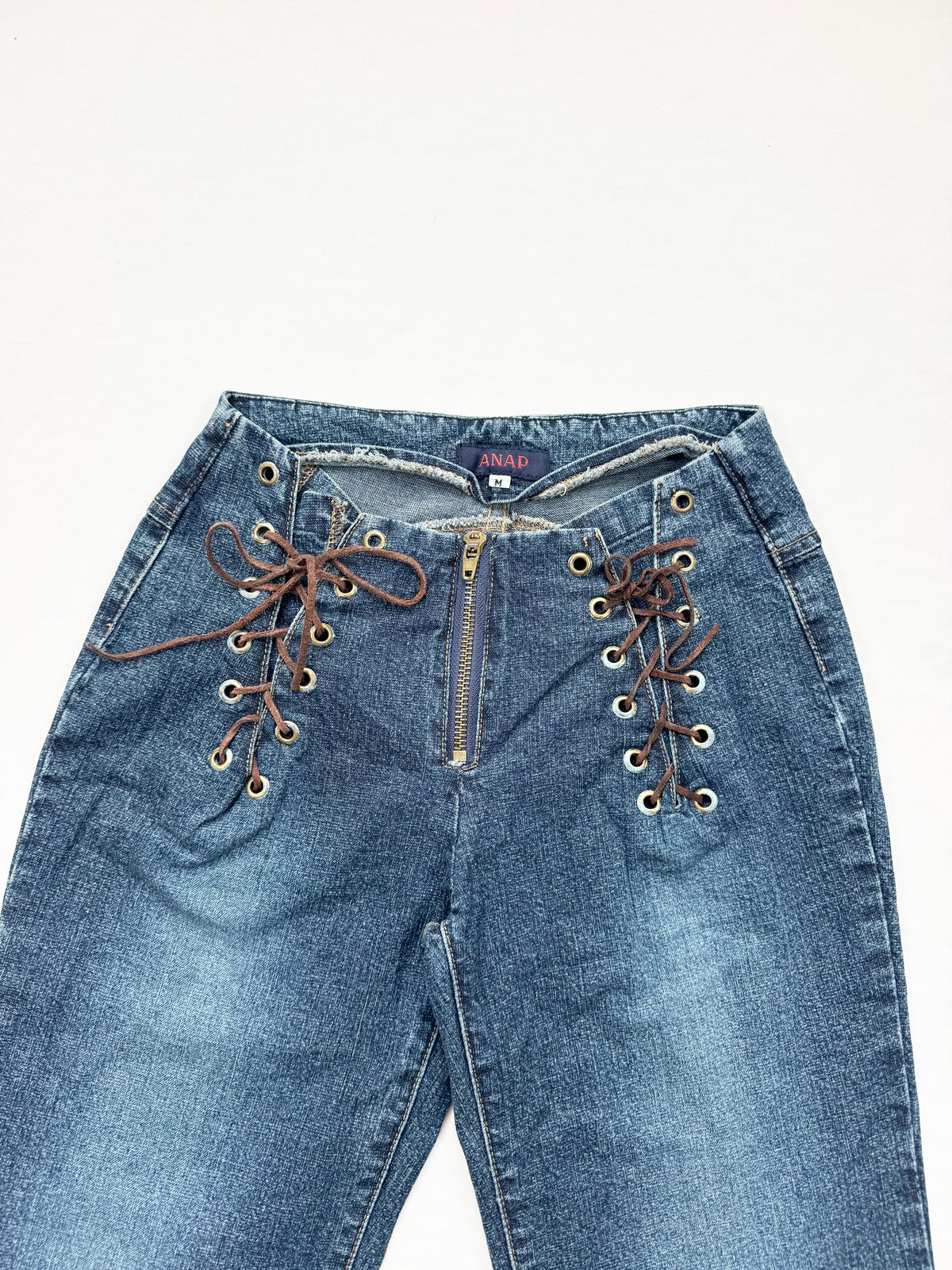 ANAP lace Up Flared Jeans ♡ XXS