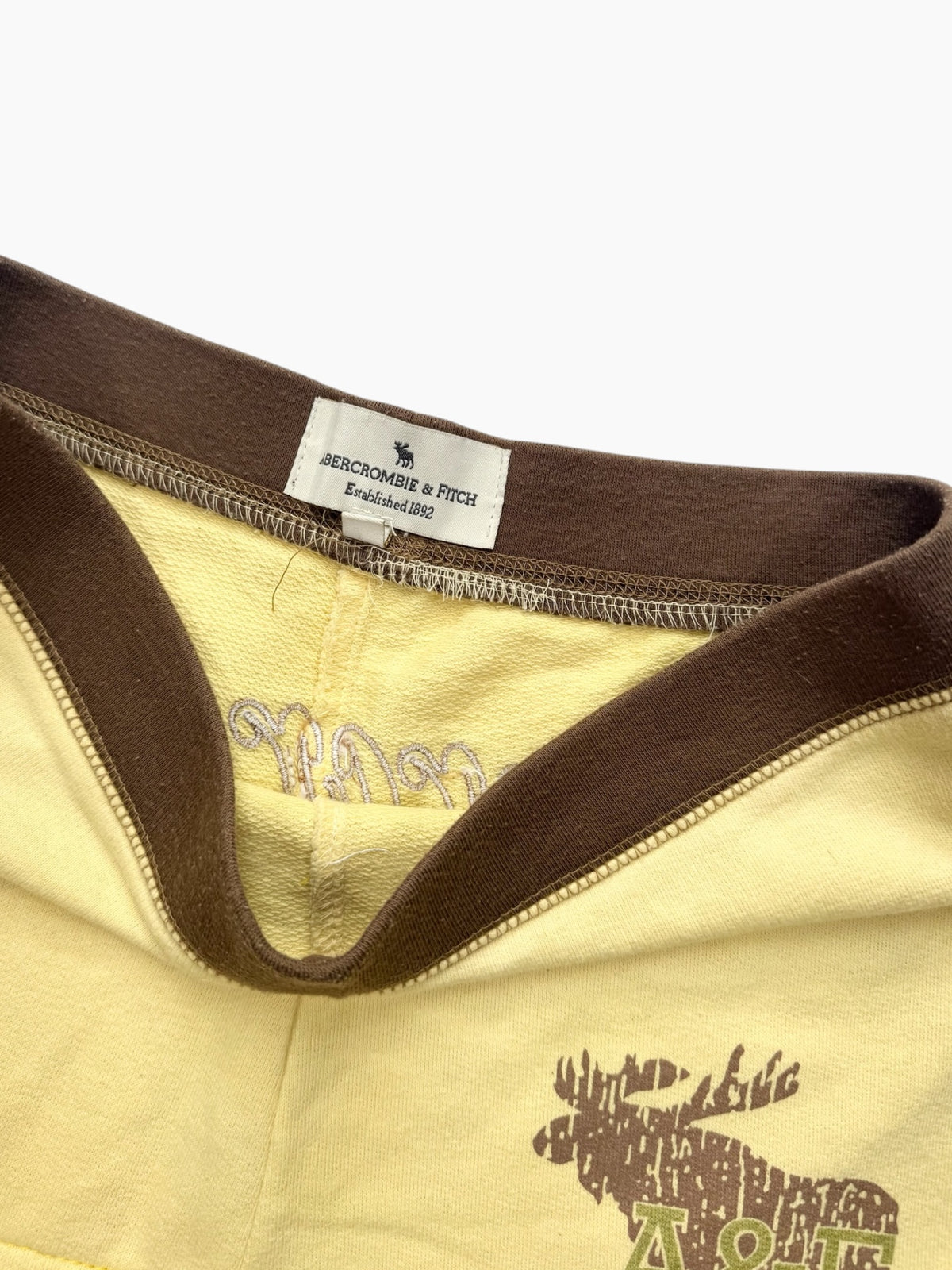 Abercrombie Yellow & Brown Mini Skirt ♡ S