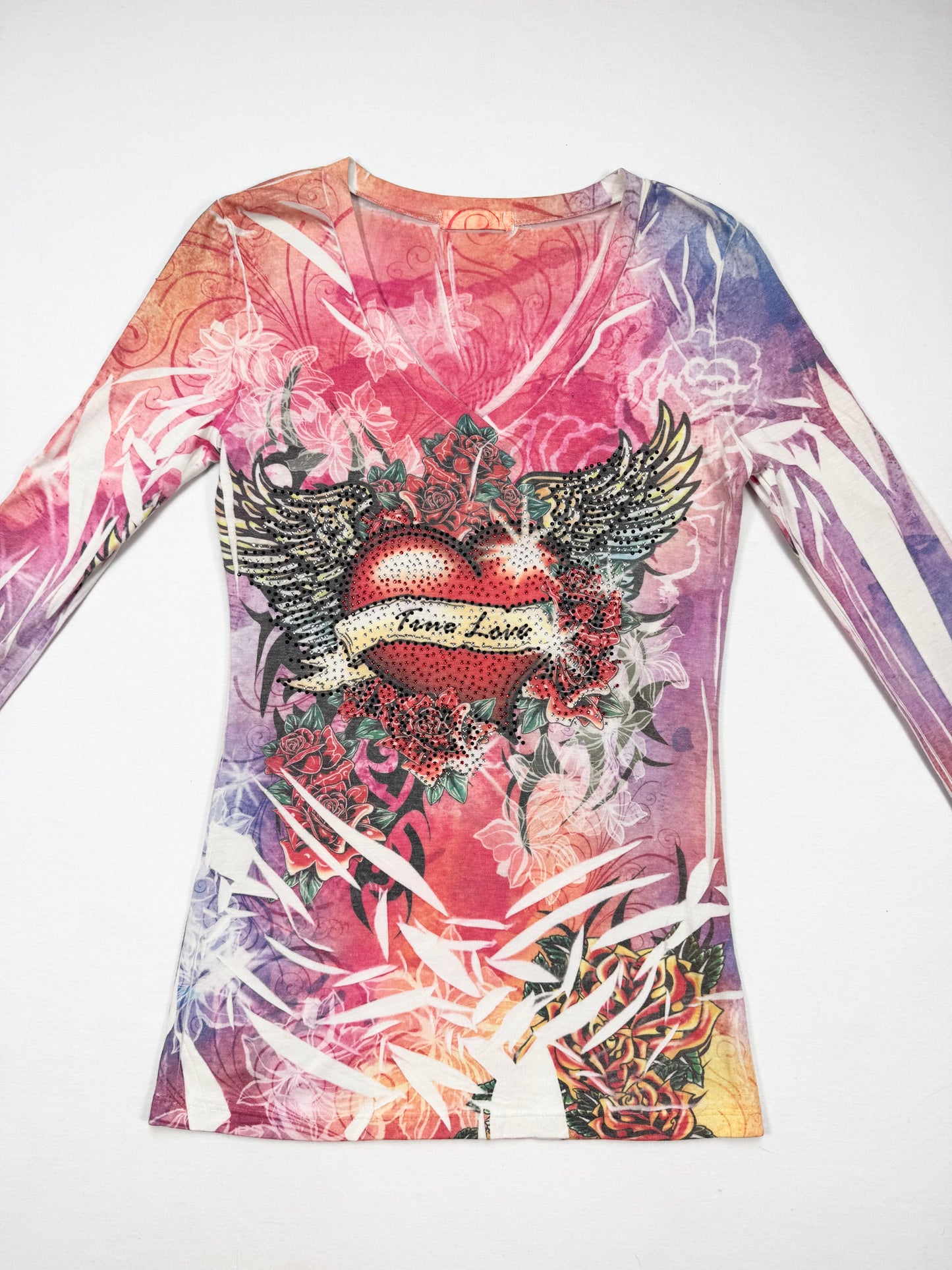 Tie Dye Grunge Long Sleeved Top ♡ S