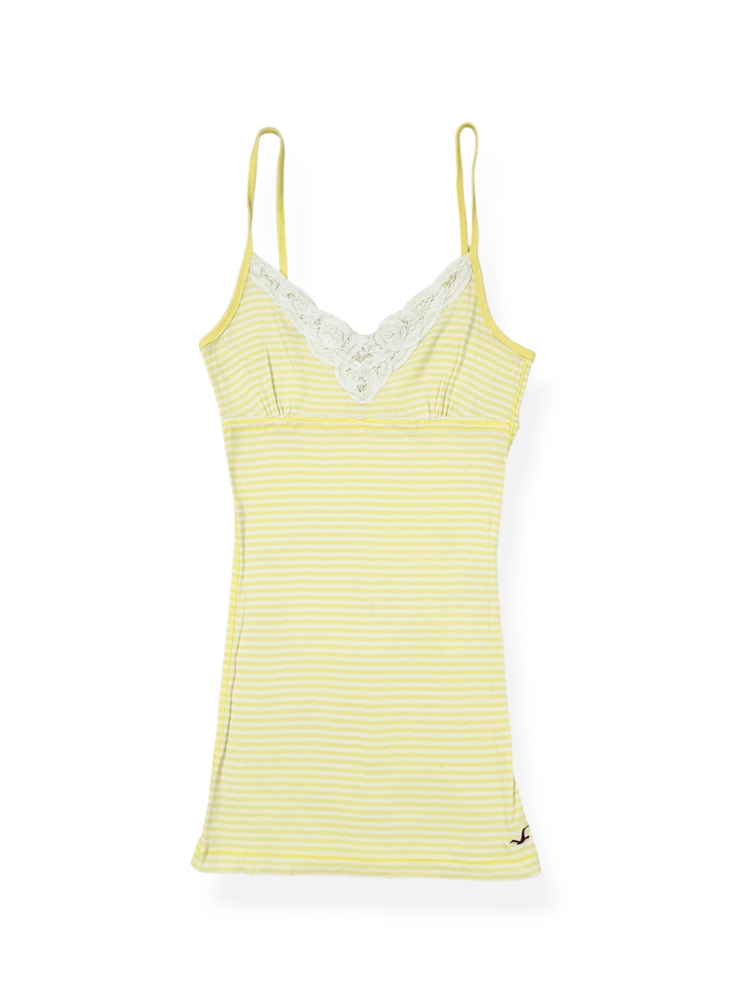 Yellow Striped Hollister Cami ♡ S