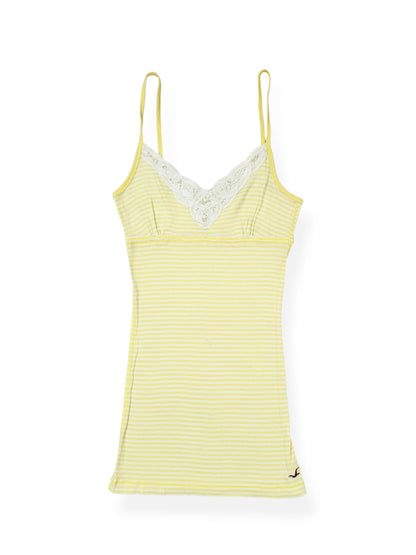 Yellow Striped Hollister Cami ♡ S