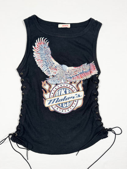 Lace Up Sides Motor Tank ♡ Size S
