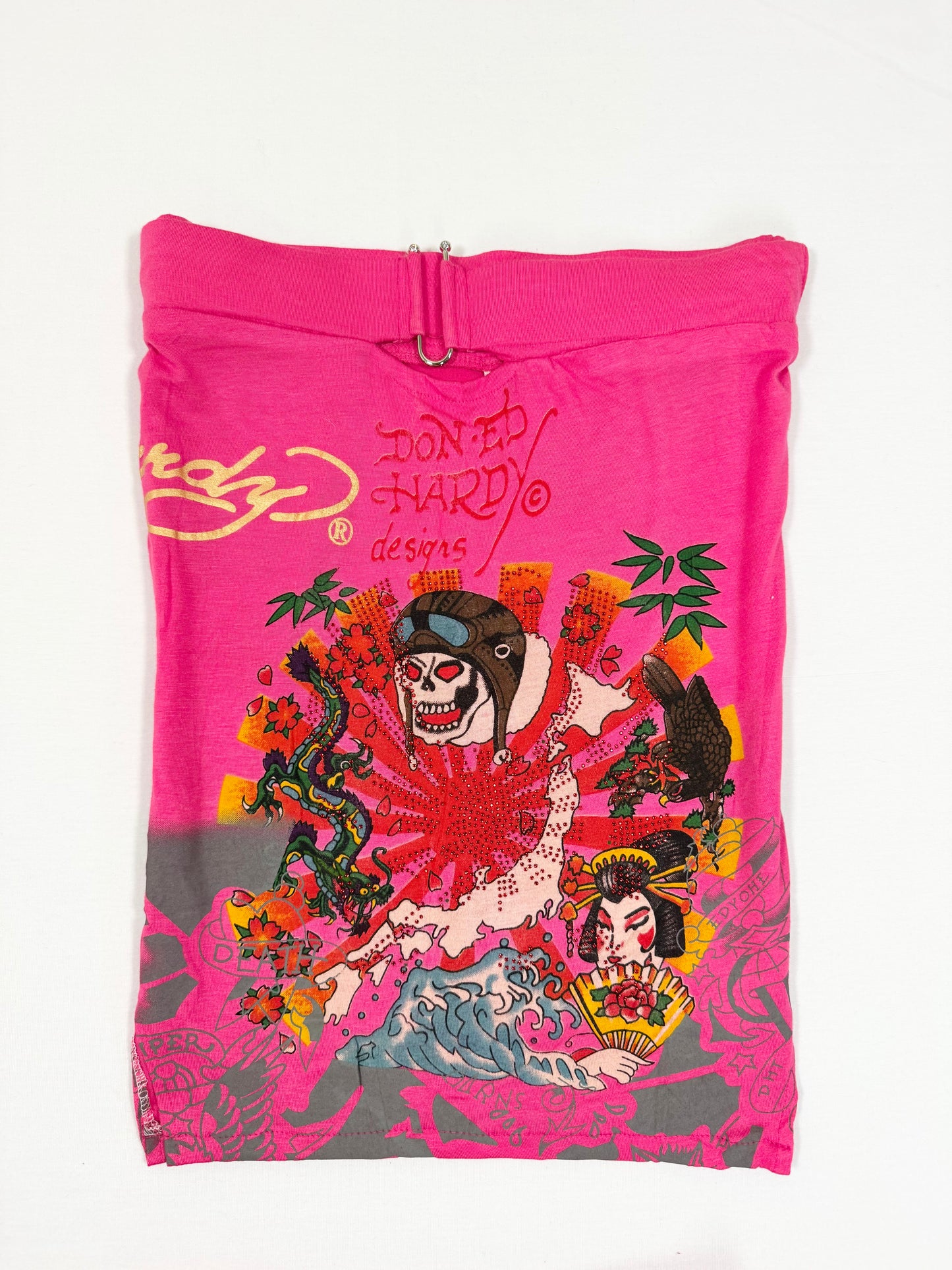 Ed Hardy Pink Skirt & Tube Top Set ♡ S/M