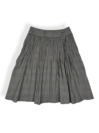 Glitter Plaid Midi Skirt ♡ Size XXS