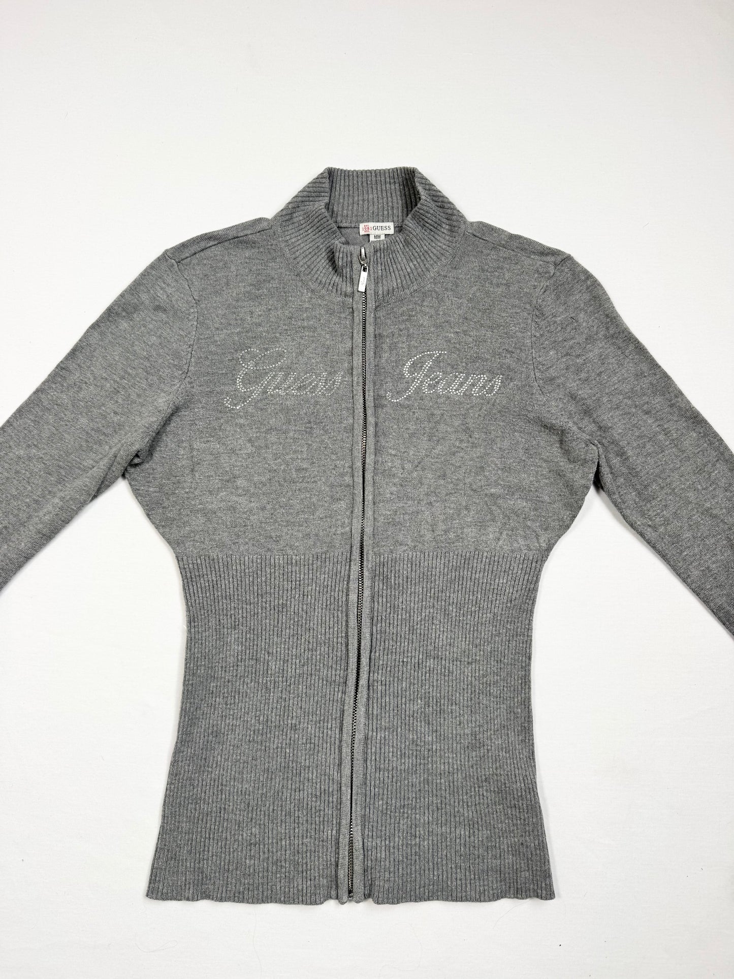 Guess Grey Zip Up ♡ M