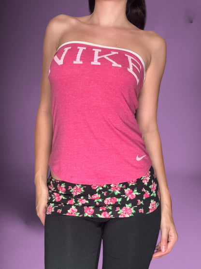 “LOVE PINK” Fold Over Flared Leggings