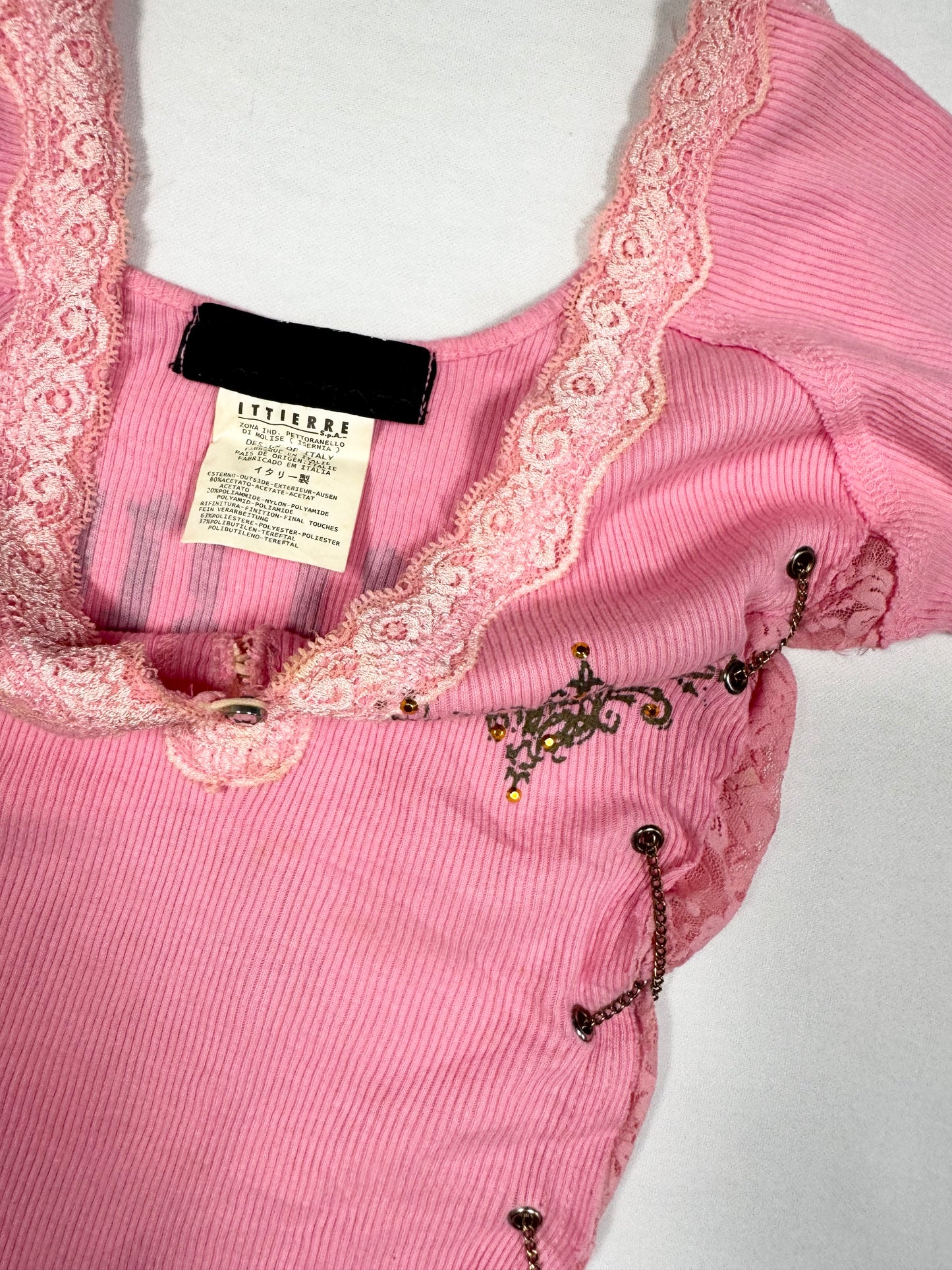 Chain Pink Tee ♡ Size XS