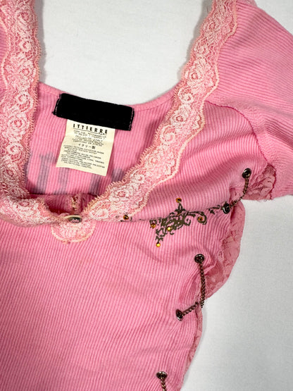 Chain Pink Tee ♡ Size XS