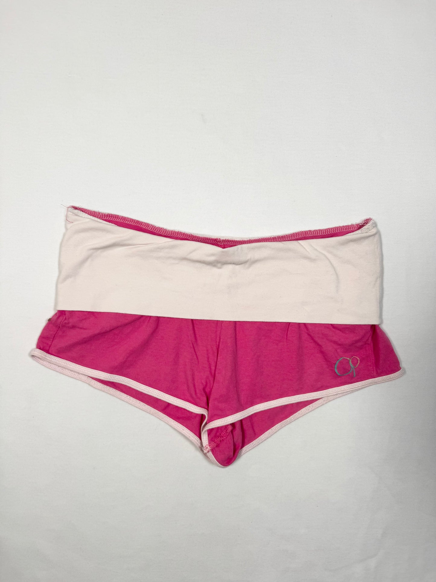 “I Love Pink” Fold Over Shorts