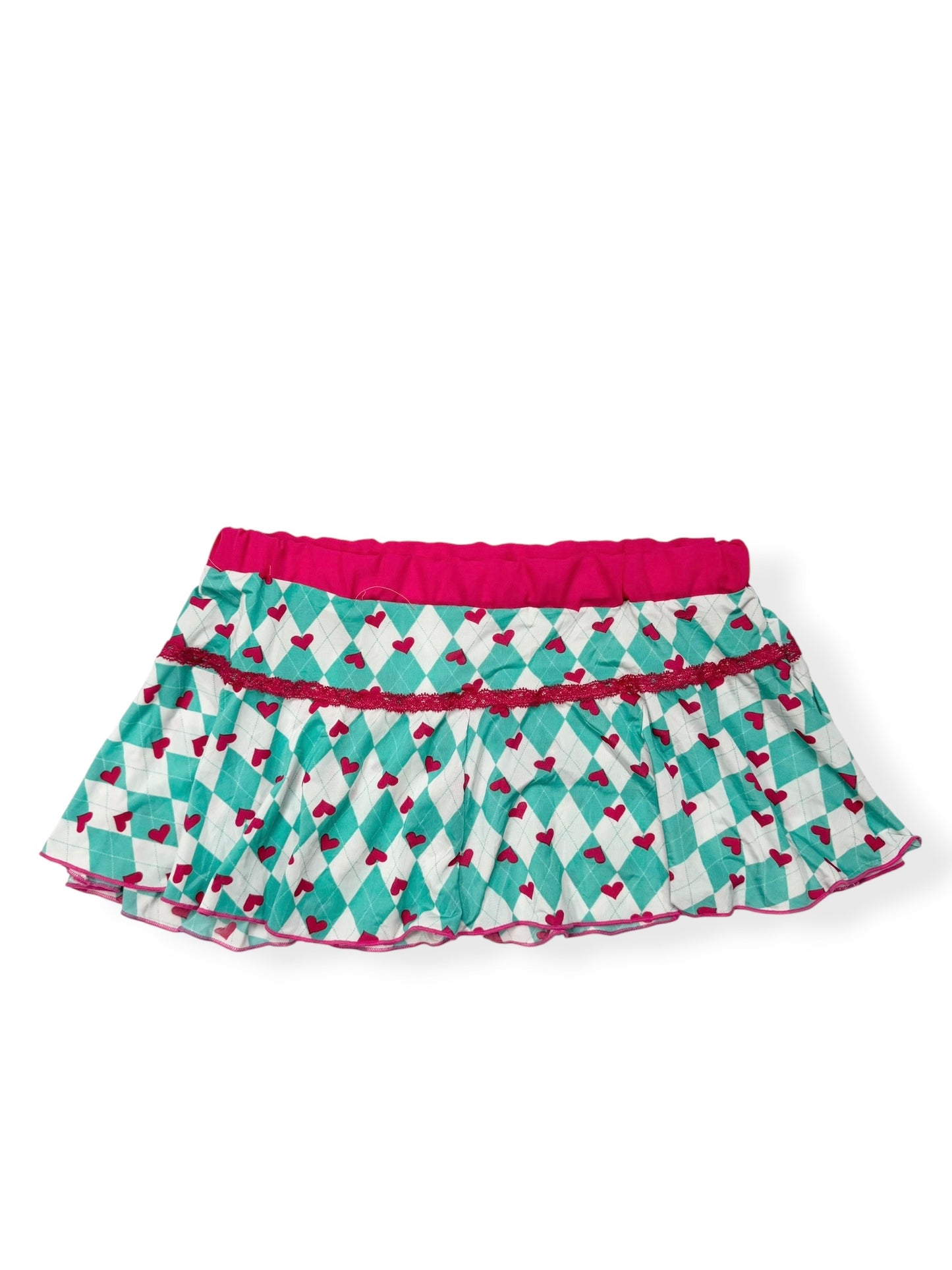 Heart Argyle Cami & Skirt Set ♡ XS/6