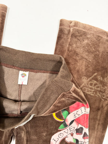 Brown Ed Hardy Tracksuit