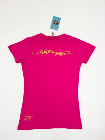 Ed Hardy Pink Tee ♡ S
