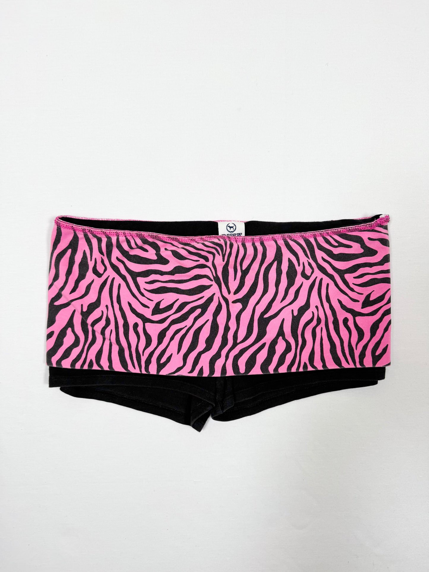 PINK Victoria’s Secret Zebra Fold Over Shorts