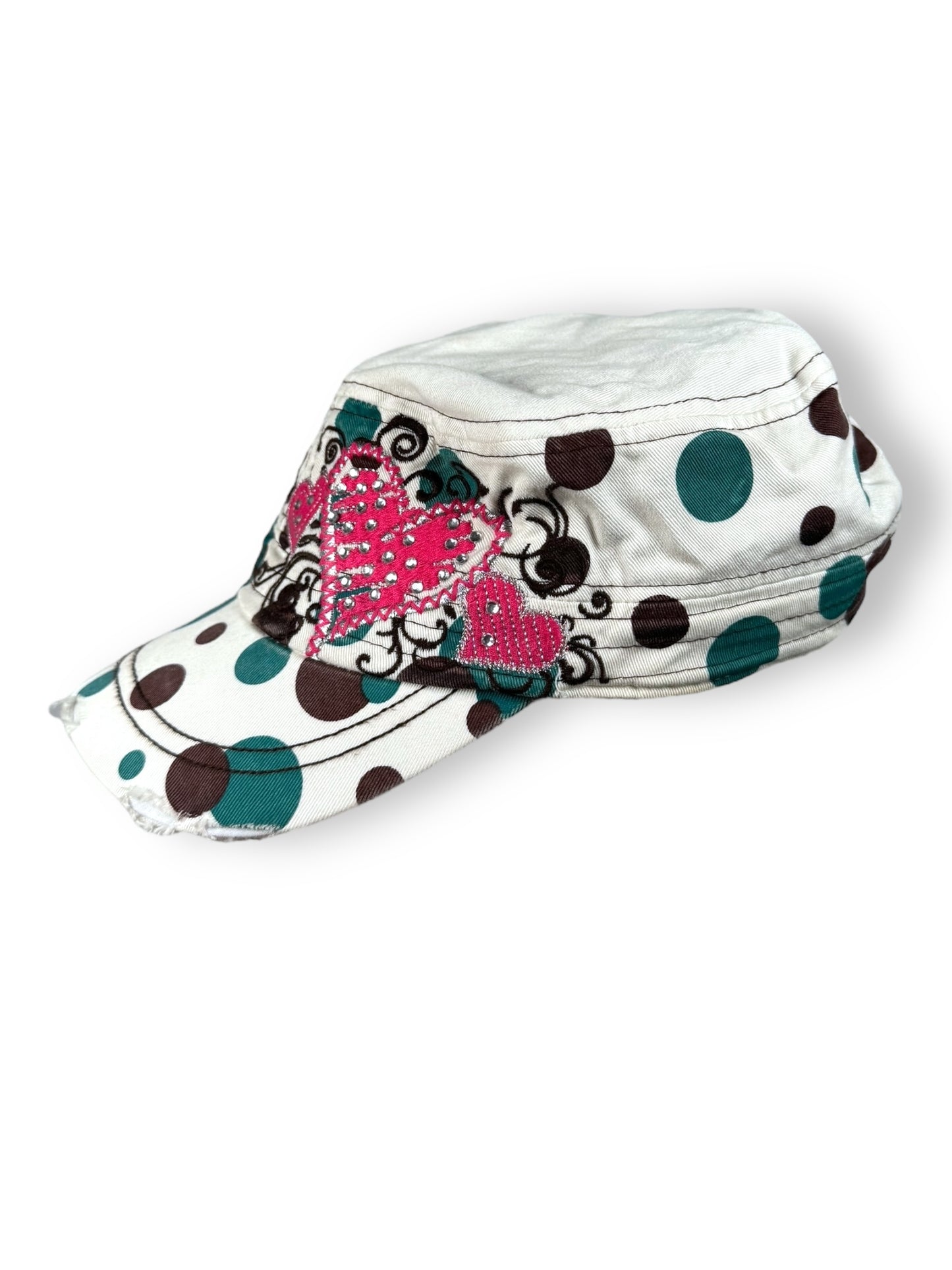 Heart Polka Dot Cap