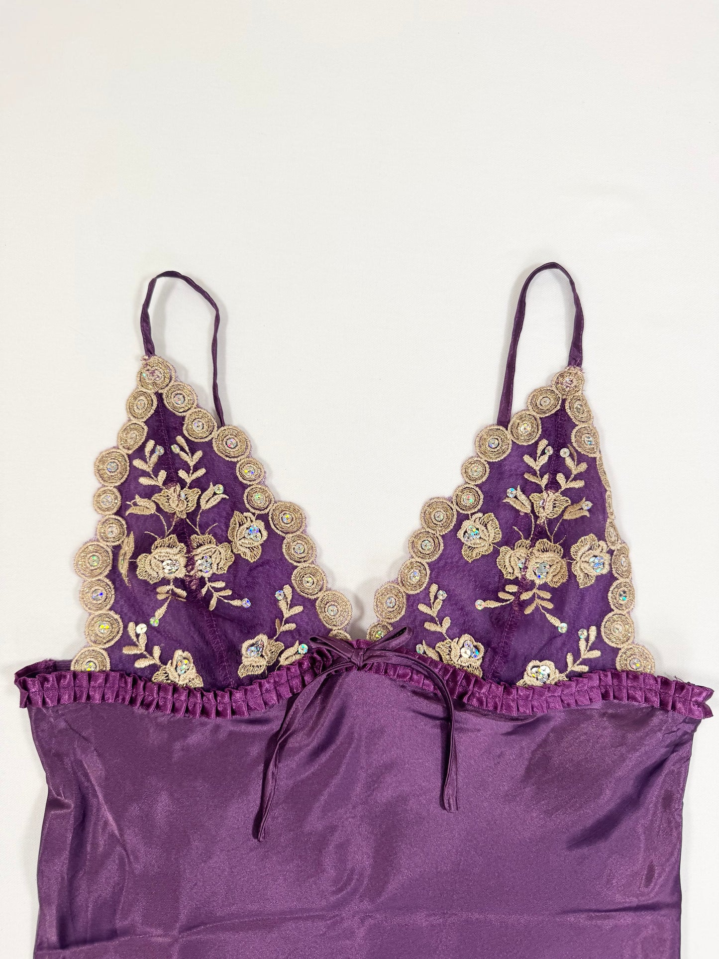 Purple Satin Cami ♡ S