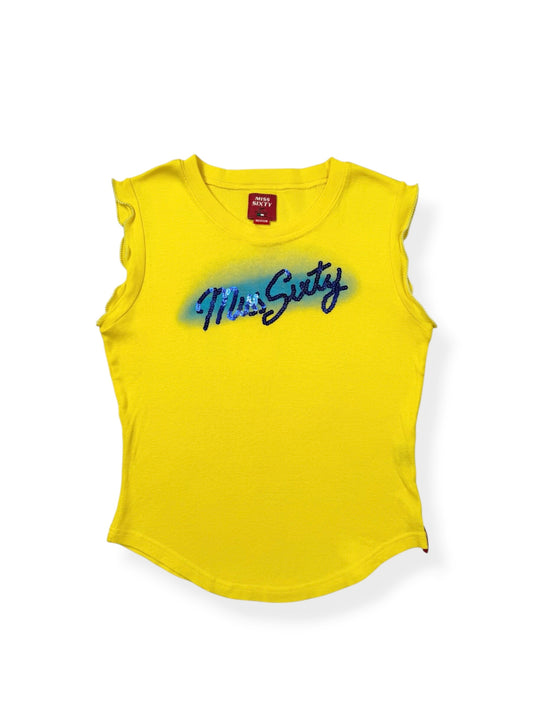 Miss Sixty Yellow & Blue Tank ♡ M