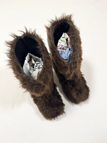 Caminado Brown Fur Boots
