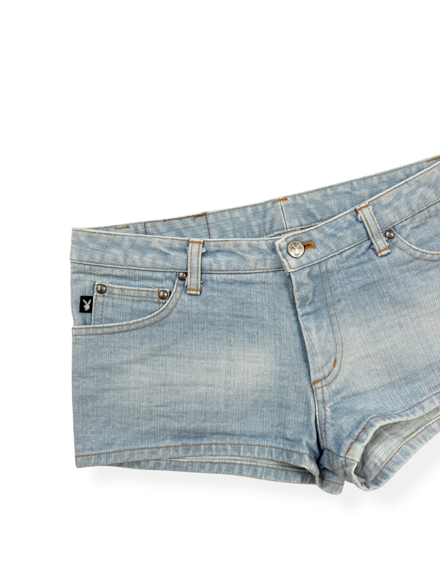 Playboy Lightwash Denim Shorts ♡ XS