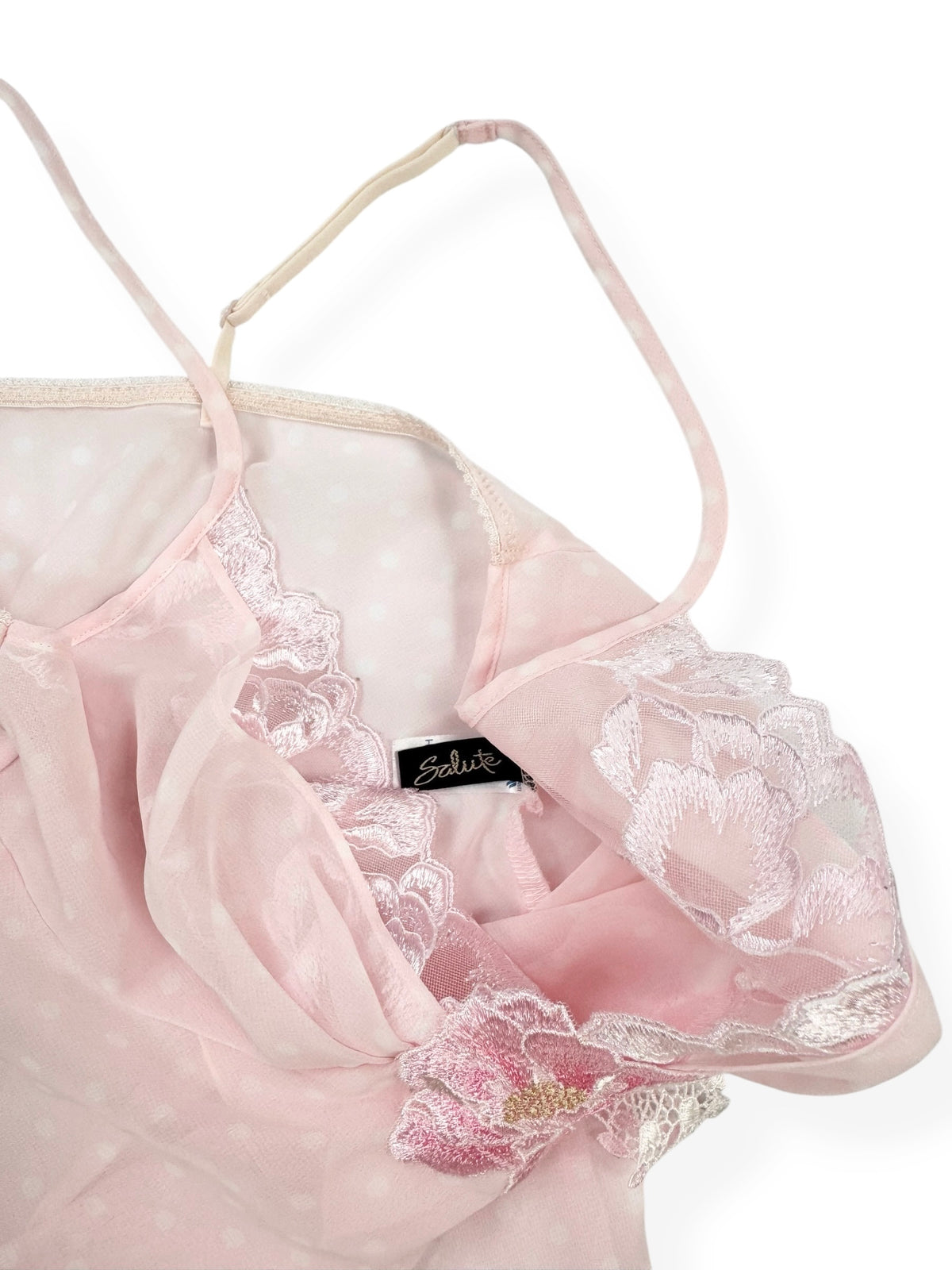 Pink Polka Flower Cami ♡ S