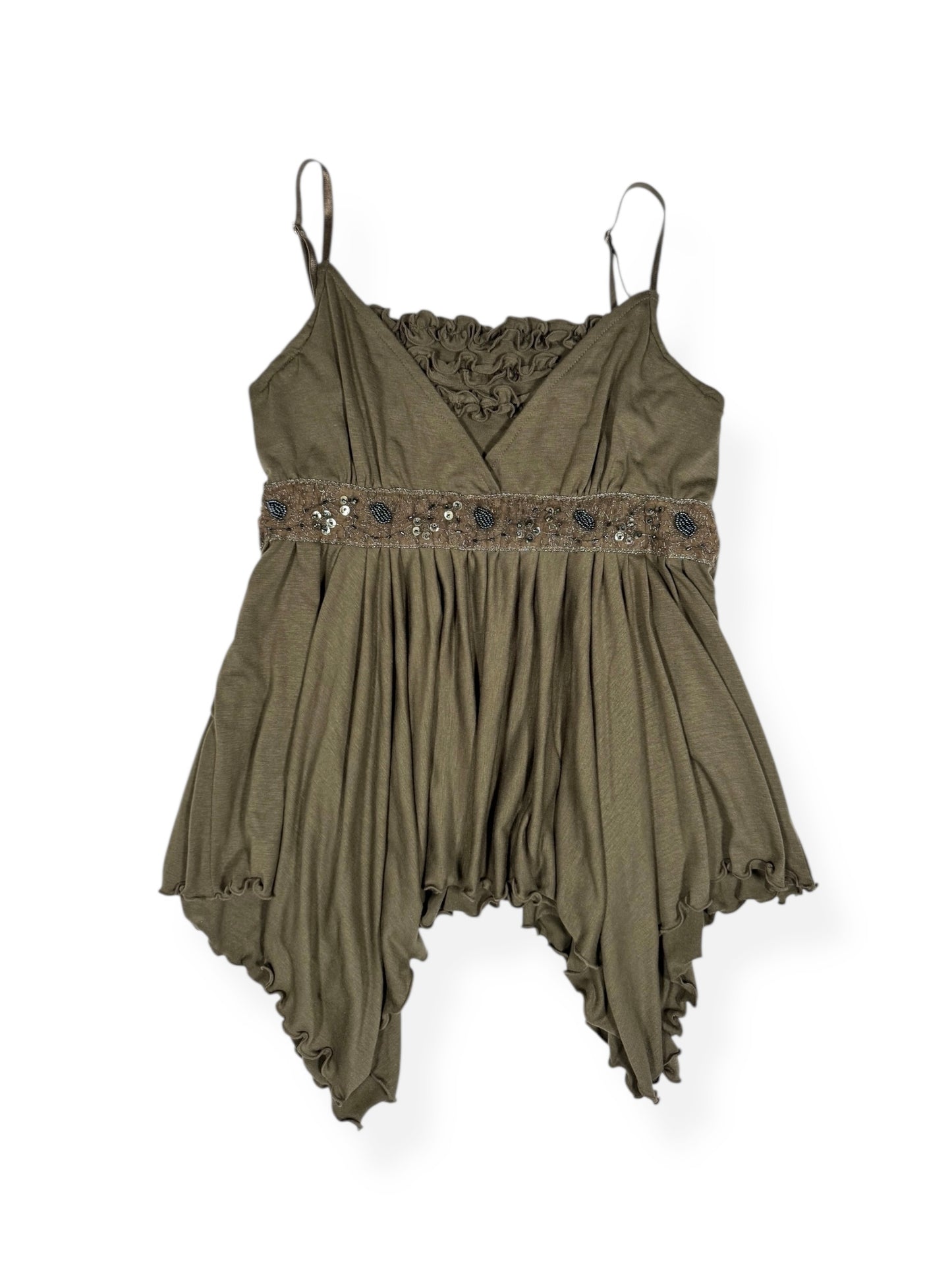 Khaki Pixie Cami ♡ Size S/M